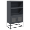 vidaXL Highboard antracit 68x39x123 cm Acél (853370)