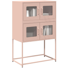 vidaXL Highboard rózsaszín 68x39x107 cm Acél (853345 VidaXL) bútor