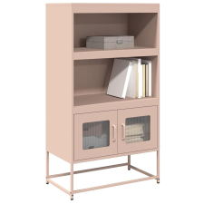 vidaXL Highboard rózsaszín 68x39x123 cm Acél bútor