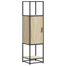 vidaXL Highboard sonoma tölgy 35,5x35x139 cm gépelt fa és fém (849035) bútor