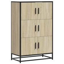 vidaXL Highboard sonoma tölgy 68x35x106,5 cm gépelt fa és fém (849070) bútor