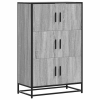 vidaXL Highboard szürke sonoma 68x35x106,5 cm gépelt fa és fém (849072)