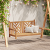 vidaXL Hinta Pad Egyéb Barna 114 x 60 x 64 cm Tömör tíkfa