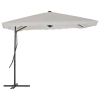 vidaXL homokszínű kültéri napernyő acélrúddal 250 x 250 cm
