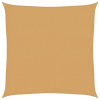 vidaXL homokszínű négyzet alakú HDPE napvitorla 160 g/m² 2,5 x 2,5 m
