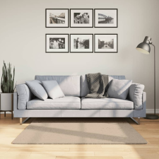 vidaXL homokszínű rövid szálú puha és mosható szőnyeg 120 x 120 cm lakástextília