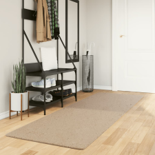 vidaXL homokszínű rövid szálú puha és mosható szőnyeg 80 x 250 cm lakástextília