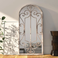 vidaXL Homokszínű vas tükör beltéri használatra 100 x 45 cm bútor