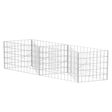 vidaXL horganyzott acél gabion kosár 120 x 30 x 50 cm (142540) építőanyag