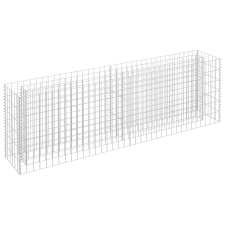 vidaXL horganyzott acél gabion magaságyás 180 x 30 x 60 cm (145634) kerti tárolás