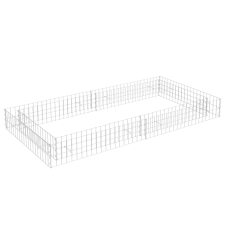 vidaXL horganyzott acél gabion magaságyás 200 x 100 x 20 cm (151312) kerti tárolás