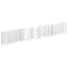 vidaXL horganyzott acél gabion magaságyás 360 x 30 x 60 cm (145642) kerti tárolás