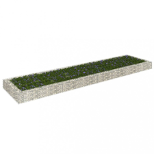 vidaXL horganyzott acél gabion magaságyás 400 x 100 x 20 cm kerti tárolás