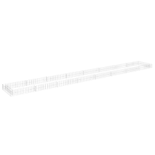 vidaXL horganyzott acél gabion magaságyás 800 x 100 x 20 cm (151317) kerti tárolás