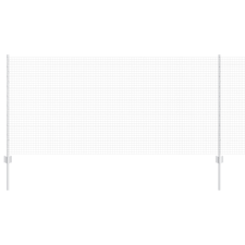 vidaXL Horganyzott drótfence 88 U oszloppal Ezüst 1x100 m Acél (3336427) építőanyag