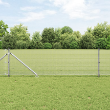 vidaXL Horganyzott Drótháló Kerítés 7 Cölöppel 0.8x10 m Horganyzott Acélból építőanyag