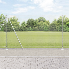 vidaXL Horganyzott Drótkerítés 13 Flanged Oszlop 1.4x25 m építőanyag