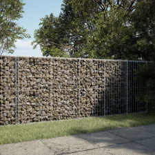 vidaXL horganyzott vas gabion kosár fedéllel 200 x 50 x 100 cm kerti tárolás