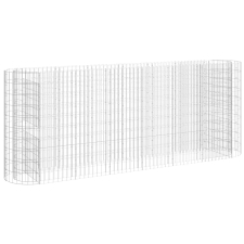 vidaXL horganyzott vas gabion magaságyás 260x50x100 cm (152034) kerti tárolás
