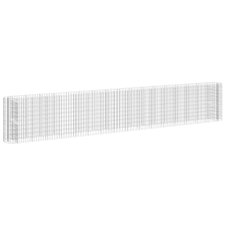 vidaXL horganyzott vas gabion magaságyás 610x50x100 cm (152039) kerti tárolás