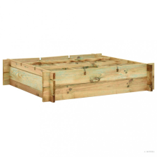 vidaXL Impregnált fa magaságyás 90 x 90 x 20 cm kerti tárolás