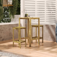 vidaXL Impregnált fenyőfa bárasztal 60 x 60 x 110 cm kerti bútor