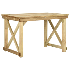 vidaXL impregnált fenyőfa kerti asztal 110 x 79 x 75 cm kerti bútor