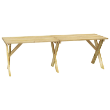 vidaXL impregnált fenyőfa kerti asztal 220 x 73 x 70 cm (318426) kerti bútor