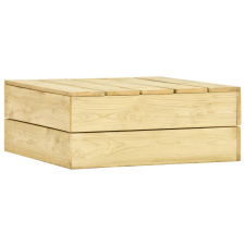 vidaXL impregnált fenyőfa kerti asztal 75 x 75 x 31 cm kerti bútor