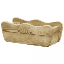 vidaXL Impregnált fenyőfa kerti magaságyás 50 x 18 x 18 cm kerti dekoráció