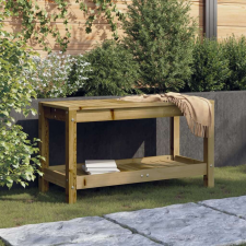 vidaXL impregnált fenyőfa kerti pad 82,5x35x45 cm kerti bútor