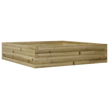 vidaXL impregnált fenyőfa kerti virágláda 100x100x23 cm kerti tárolás