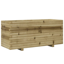 vidaXL impregnált fenyőfa kerti virágláda 110 x 40 x 49,5 cm kerti tárolás