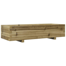 vidaXL impregnált fenyőfa kerti virágláda 110x40x26,5 cm kerti tárolás