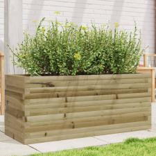 vidaXL impregnált fenyőfa kerti virágláda 110x40x45,5 cm kerti tárolás
