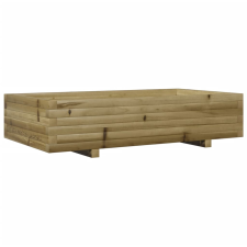 vidaXL impregnált fenyőfa kerti virágláda 110x60x26,5 cm kerti tárolás