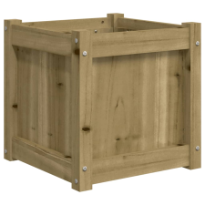 vidaXL impregnált fenyőfa kerti virágláda 40x40x40 cm (837412) kerti tárolás