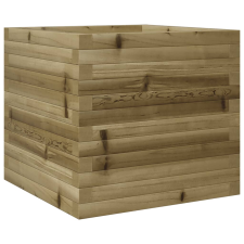 vidaXL impregnált fenyőfa kerti virágláda 50x50x46 cm kerti tárolás