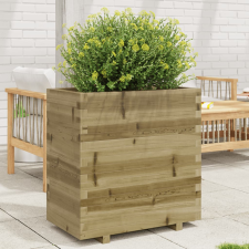 vidaXL Impregnált fenyőfa kerti virágláda 70x40x72,5 cm kerti tárolás
