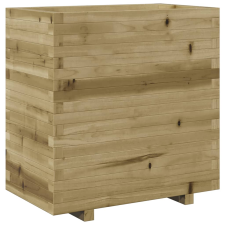 vidaXL impregnált fenyőfa kerti virágláda 70x40x72,5 cm kerti tárolás