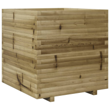vidaXL impregnált fenyőfa kerti virágláda 70x70x72 cm kerti tárolás