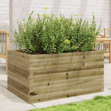 vidaXL impregnált fenyőfa kerti virágláda 90 x 60 x 45,5 cm kerti tárolás