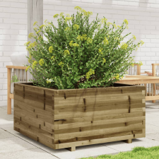 vidaXL impregnált fenyőfa kerti virágláda 90 x 90 x 49,5 cm kerti tárolás