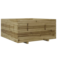 vidaXL impregnált fenyőfa kerti virágtartó 100 x 100 x 49,5 cm kerti tárolás