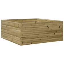 vidaXL impregnált fenyőfa kerti virágtartó 110 x 110 x 46 cm kerti tárolás