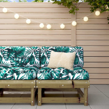 vidaXL impregnált fenyőfa középső kanapé párnákkal kerti bútor