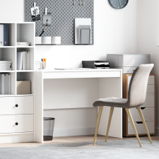 vidaXL Íróasztal Fehér Forgácslap 100 x 50 x 76 cm Tárolás Íróasztal íróasztal