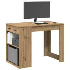 vidaXL íróasztal fiókkal és polccal artisan tölgy 102x62x77,5 cm íróasztal