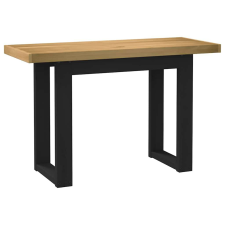 vidaXL íróasztal NOAIN U alakú lábak 120x50x75 cm tömör fa fenyőfa íróasztal