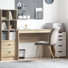 vidaXL Íróasztal Sonoma tölgy Mérnökileg kezelt fa 100 x 40 x 76 cm íróasztal